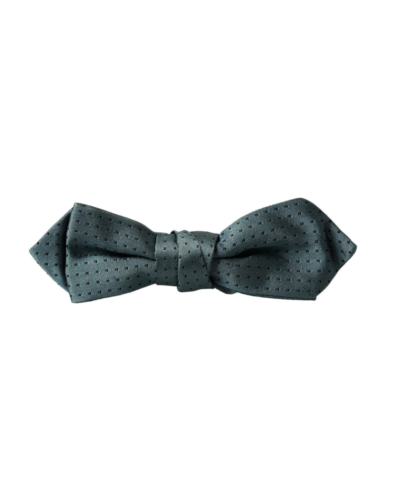 Nœud papillon ajustable en soie verte fantaisie Dolce &amp; Gabbana pour homme