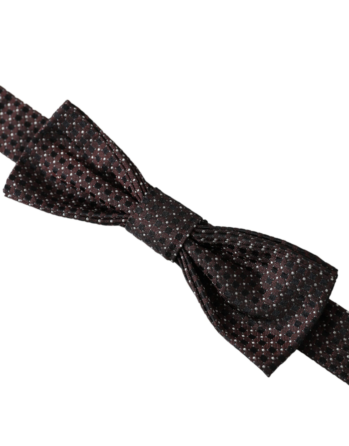 Nœud papillon ajustable en soie marron fantaisie Dolce &amp; Gabbana pour homme