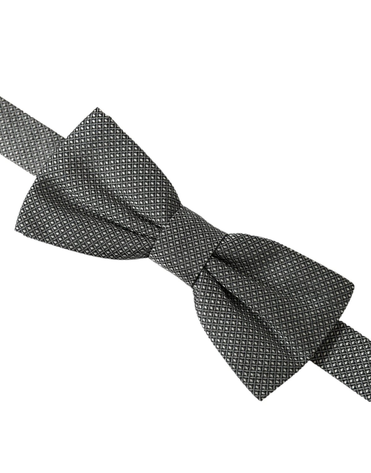 Nœud papillon ajustable en soie grise Dolce &amp; Gabbana pour homme