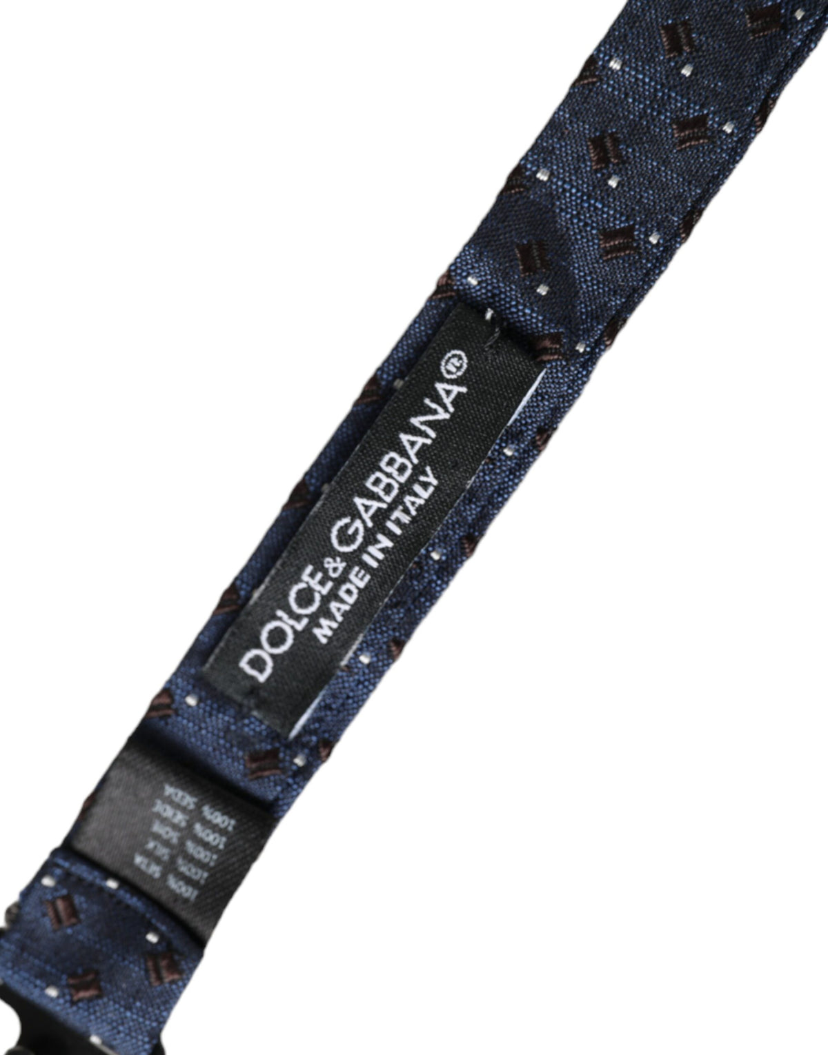 Nœud papillon papillon réglable en soie bleu marine Dolce &amp; Gabbana pour homme