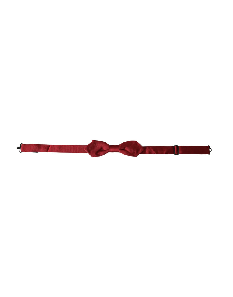 Nœud papillon ajustable en jacquard de soie rouge Dolce &amp; Gabbana pour homme