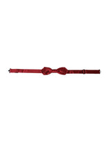 Nœud papillon ajustable en jacquard de soie rouge Dolce &amp; Gabbana pour homme