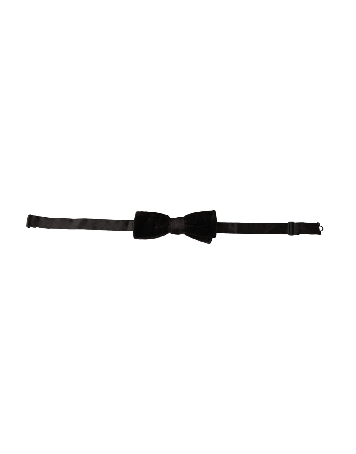 Nœud papillon ajustable en velours noir et coton Dolce &amp; Gabbana pour homme