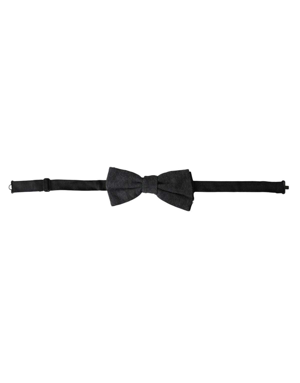 Nœud papillon ajustable en soie gris foncé Dolce &amp; Gabbana pour homme