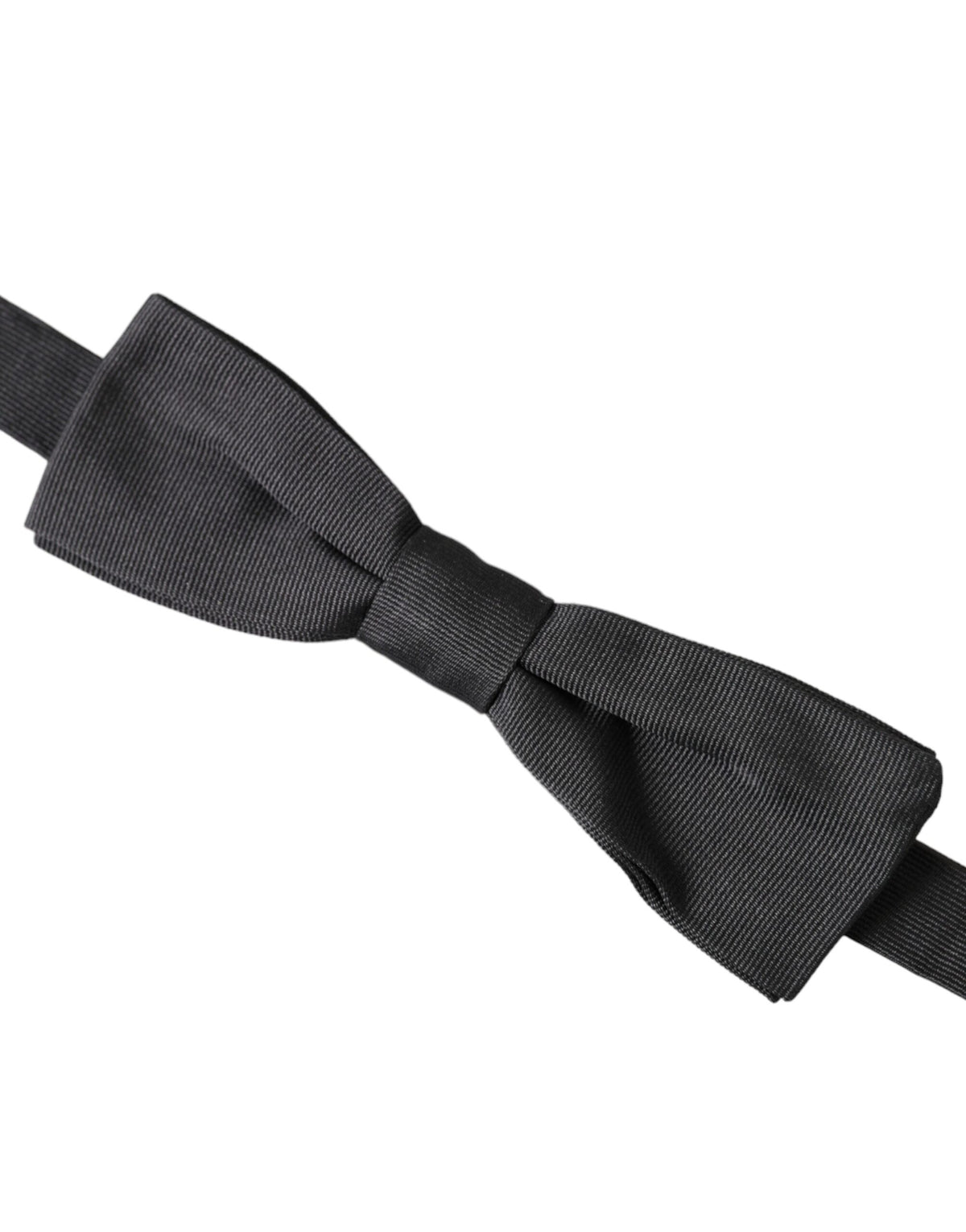 Nœud papillon ajustable en soie noire Dolce &amp; Gabbana pour homme