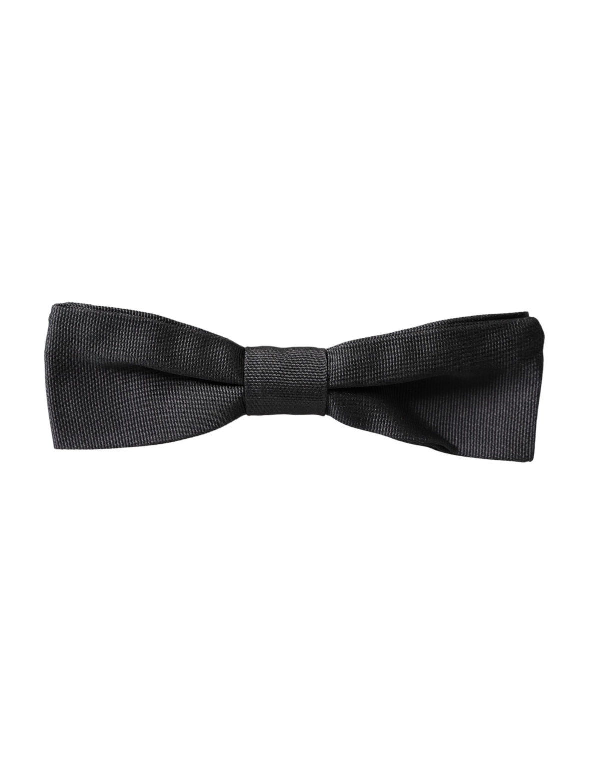 Nœud papillon ajustable en soie noire Dolce &amp; Gabbana pour homme