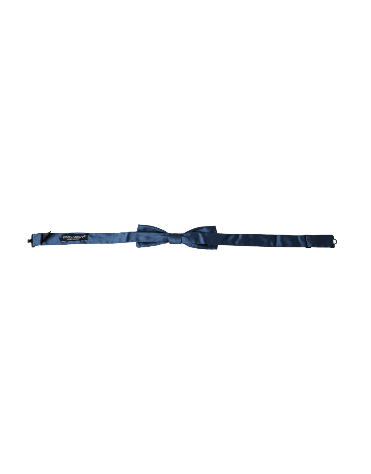 Nœud papillon réglable en satin de soie bleu Dolce &amp; Gabbana pour homme
