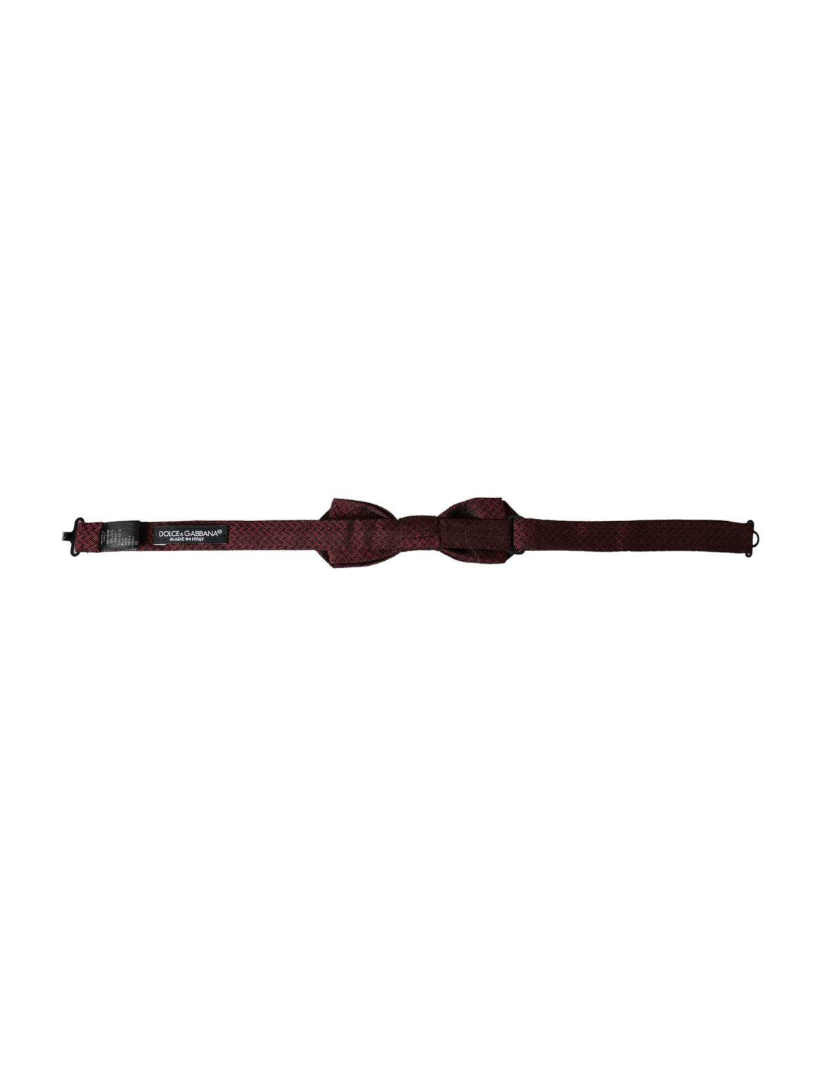 Nœud papillon ajustable en soie rouge fantaisie Dolce &amp; Gabbana pour homme
