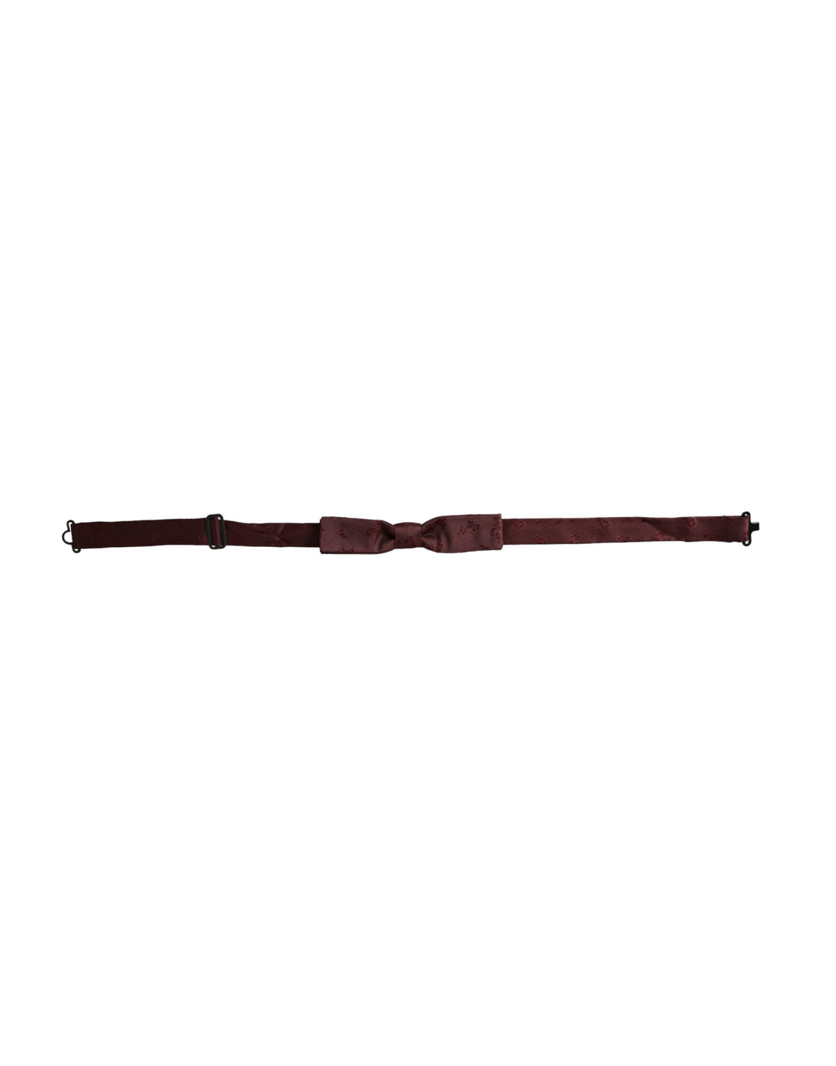 Nœud papillon ajustable en soie à fleurs marron Dolce &amp; Gabbana pour homme
