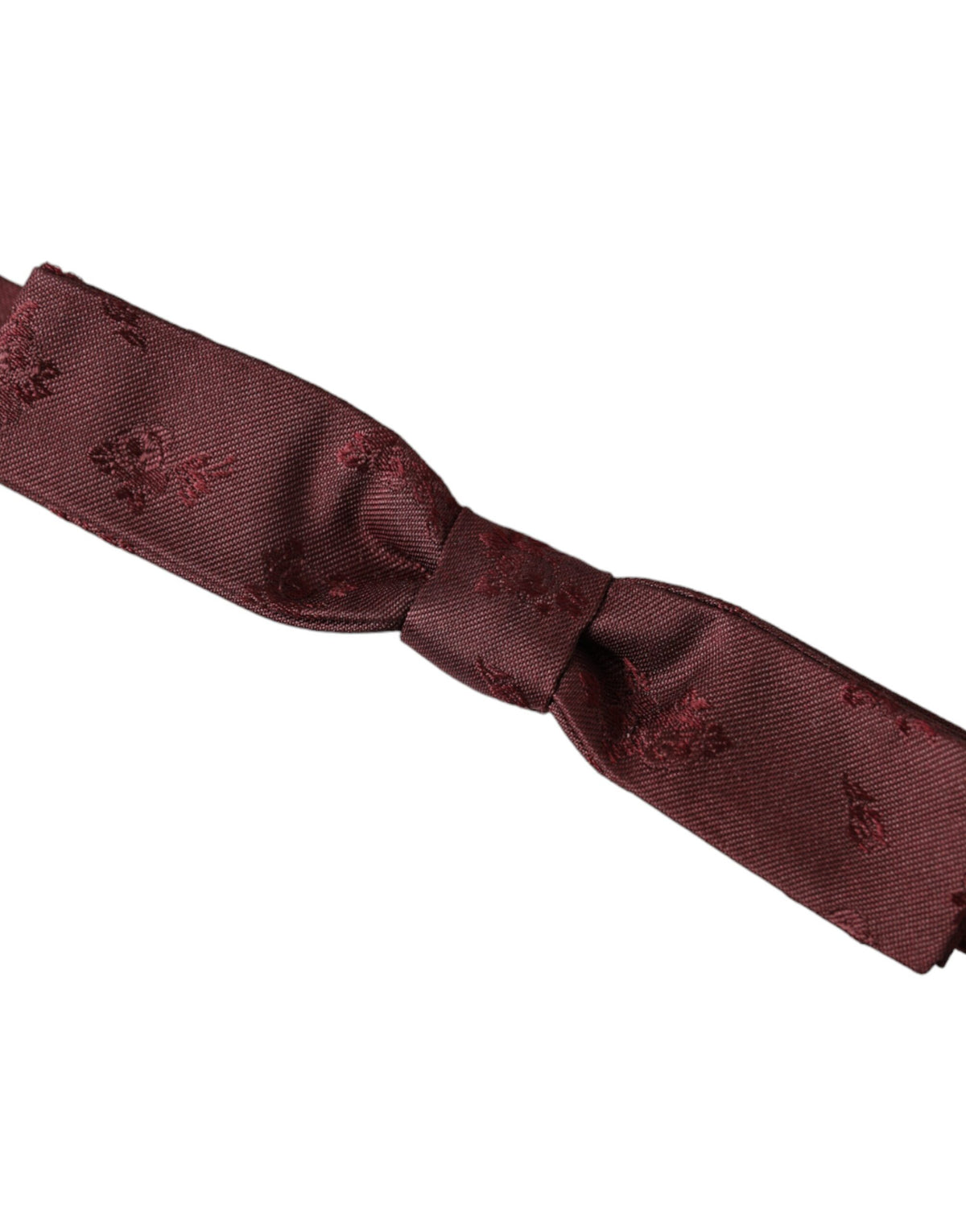 Nœud papillon ajustable en soie à fleurs marron Dolce &amp; Gabbana pour homme