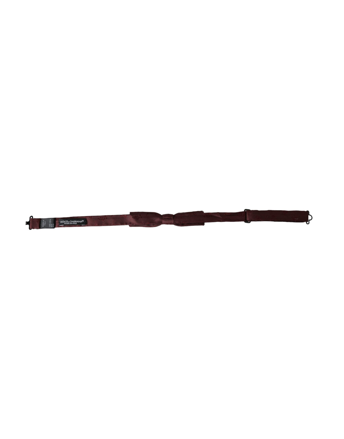 Nœud papillon ajustable en soie à fleurs marron Dolce &amp; Gabbana pour homme