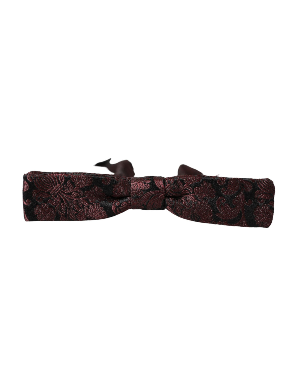 Nœud papillon ajustable en soie à fleurs marron Dolce &amp; Gabbana pour homme