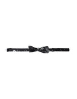Nœud papillon ajustable Dolce &amp; Gabbana pour homme, motif floral noir fantaisie