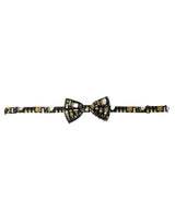 Nœud papillon ajustable en soie noire Dolce &amp; Gabbana pour homme