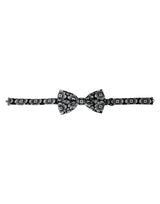 Nœud papillon ajustable imprimé noir et blanc Dolce &amp; Gabbana pour homme