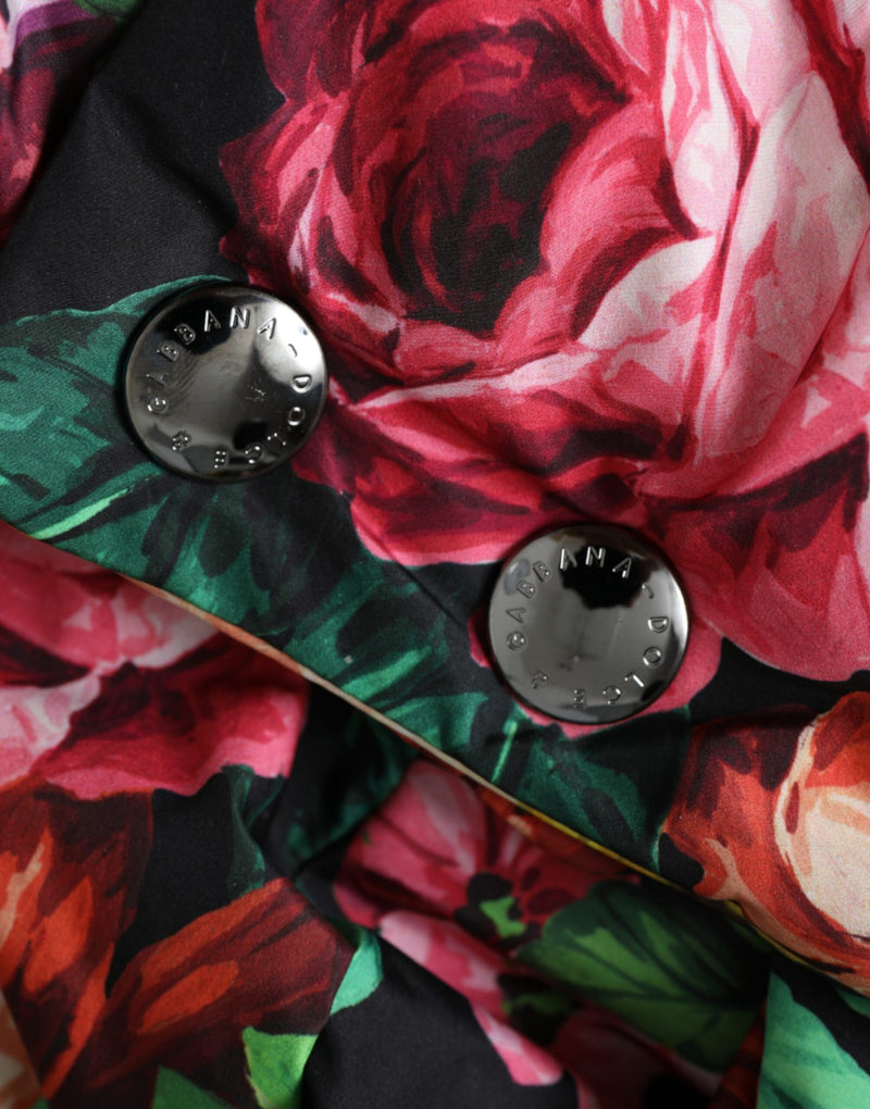 Dolce & Gabbana Multicolor Floral Head Wrap Hat