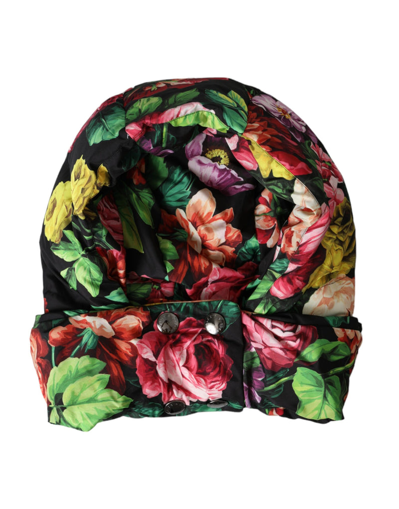 Dolce & Gabbana Multicolor Floral Head Wrap Hat