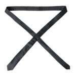 Cravate ajustable en soie à pois noirs et bleus Dolce &amp; Gabbana pour homme