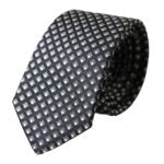 Cravate ajustable noire Dolce &amp; Gabbana pour homme, 100 % soie, à motifs
