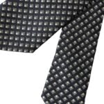 Cravate ajustable noire Dolce &amp; Gabbana pour homme, 100 % soie, à motifs