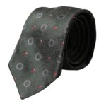 Cravate ajustable fantaisie 100 % soie gris foncé Dolce &amp; Gabbana pour homme