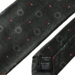 Cravate ajustable fantaisie 100 % soie gris foncé Dolce &amp; Gabbana pour homme