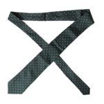 Cravate ajustable en soie verte avec logo Dolce &amp; Gabbana pour homme