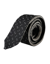 Cravate ajustable à motifs noirs et blancs Dolce &amp; Gabbana