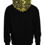 Sweat à capuche en coton noir avec logo Dolce &amp; Gabbana