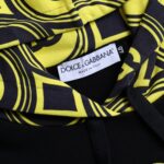 Sweat à capuche en coton noir avec logo Dolce &amp; Gabbana