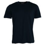 Dolce &amp; Gabbana T-shirt van donkerblauw katoen met ronde hals en korte mouwen