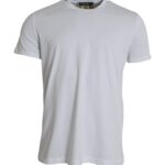 T-shirt blanc en coton à manches courtes et col rond de Dolce &amp; Gabbana