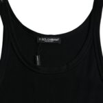Débardeur noir sans manches pour homme, sous-vêtements Dolce &amp; Gabbana.