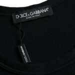 Dolce &amp; Gabbana Zwarte, mouwloze onderhemd/tanktop voor heren