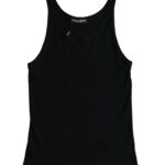 Dolce &amp; Gabbana Zwarte, mouwloze onderhemd/tanktop voor heren