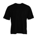 T-shirt noir en coton à manches courtes et col rond de Dolce &amp; Gabbana