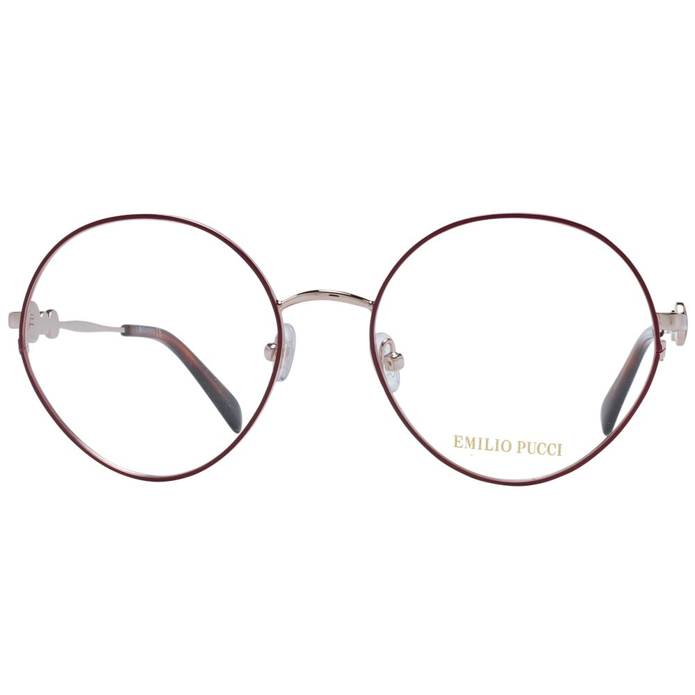 Emilio Pucci Red Women Glasses Frame - Chic and Elegant Style