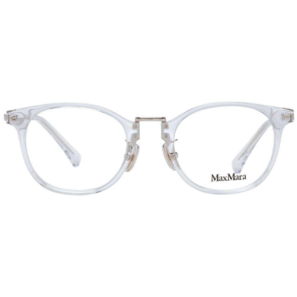 Max Mara White Women Glasses Frame - Élégance et Style