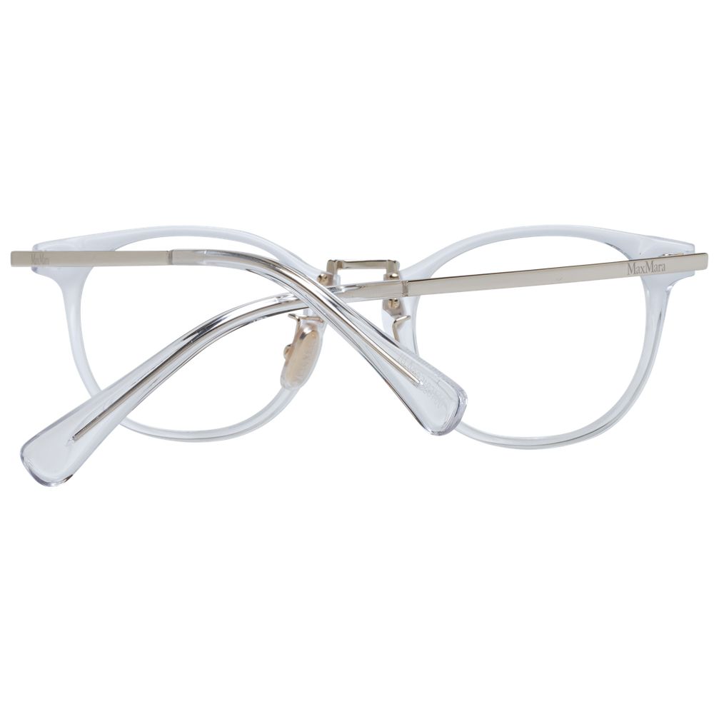 Max Mara White Women Glasses Frame - Élégance et Style