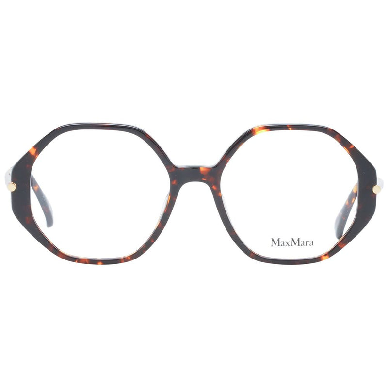 Max Mara Brown Plastic Round Glasses (Frames) for Women