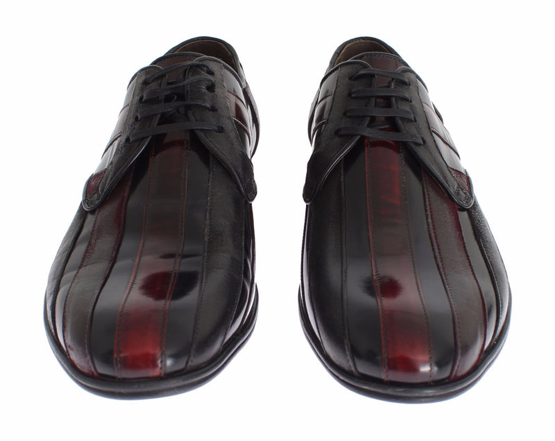 Escarpins habillés en cuir noir Bordeaux de Dolce &amp; Gabbana