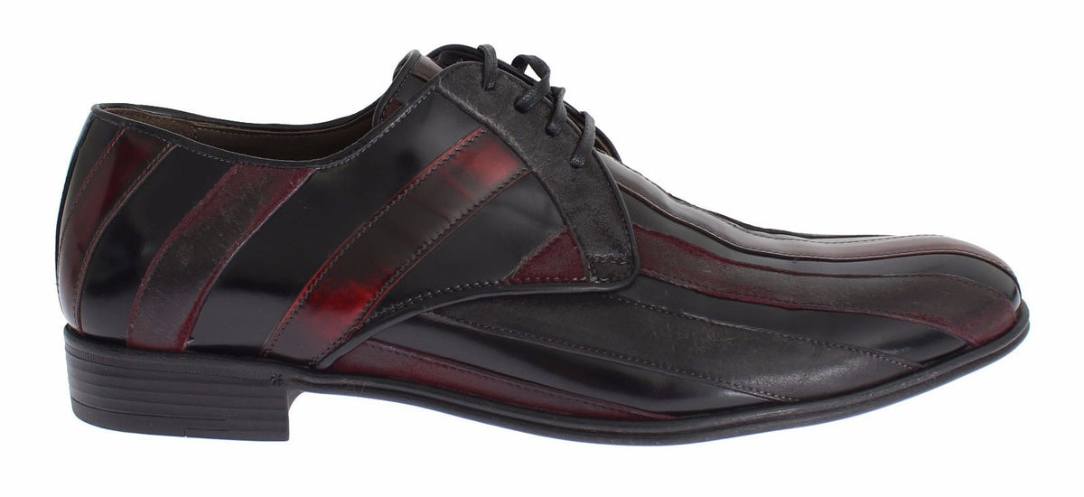 Escarpins habillés en cuir noir Bordeaux de Dolce &amp; Gabbana