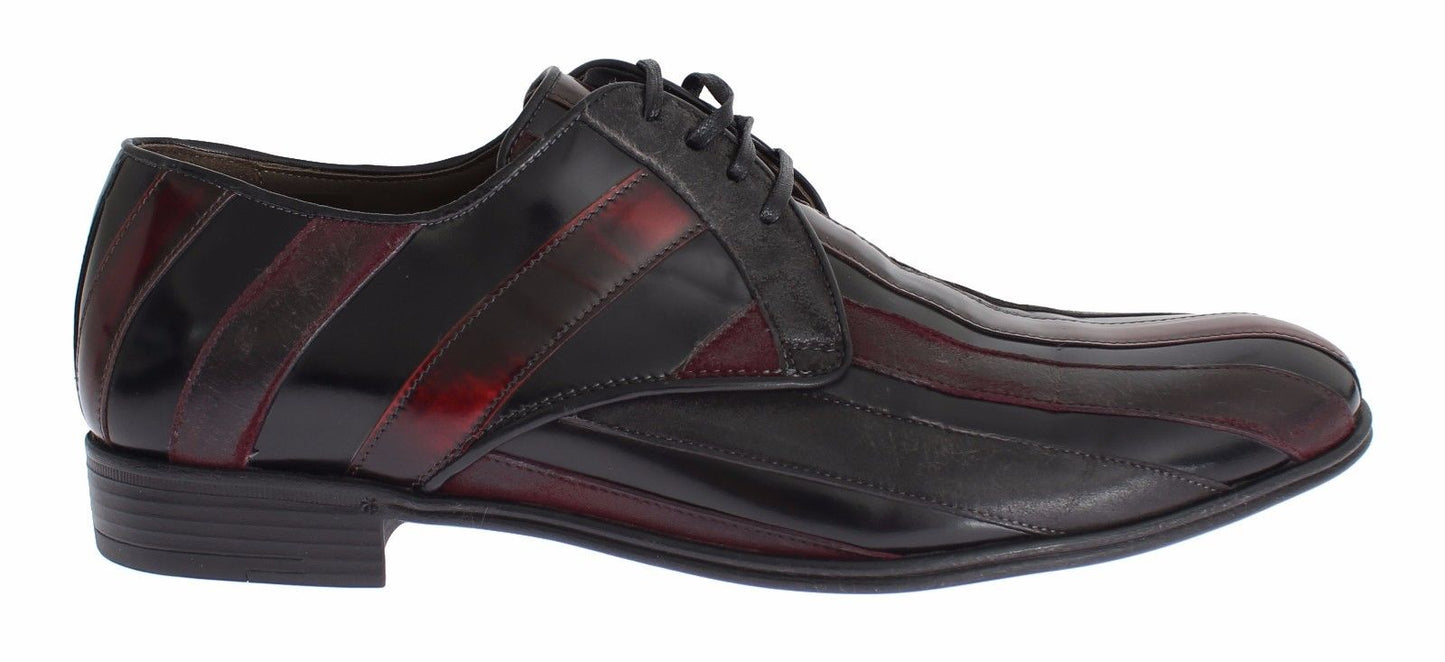 Escarpins habillés en cuir noir Bordeaux de Dolce & Gabbana