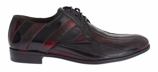 Escarpins habillés en cuir noir Bordeaux de Dolce & Gabbana