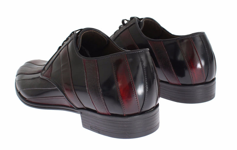 Escarpins habillés en cuir noir Bordeaux de Dolce &amp; Gabbana