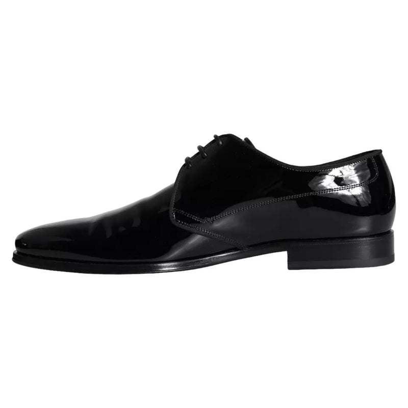 Dolce & Gabbana Derby en Cuir de Veau Noir pour Hommes
