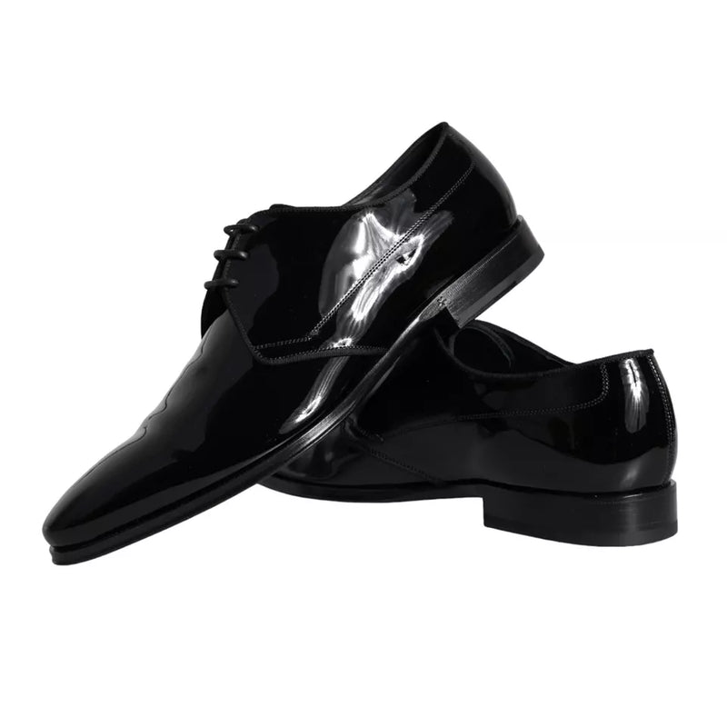 Dolce & Gabbana Derby en Cuir de Veau Noir pour Hommes