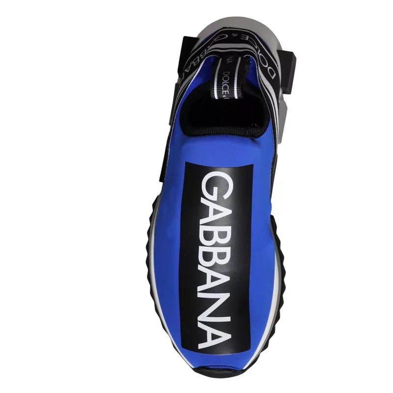 Dolce & Gabbana Blue Logo Low Top Sorrento Sneakers