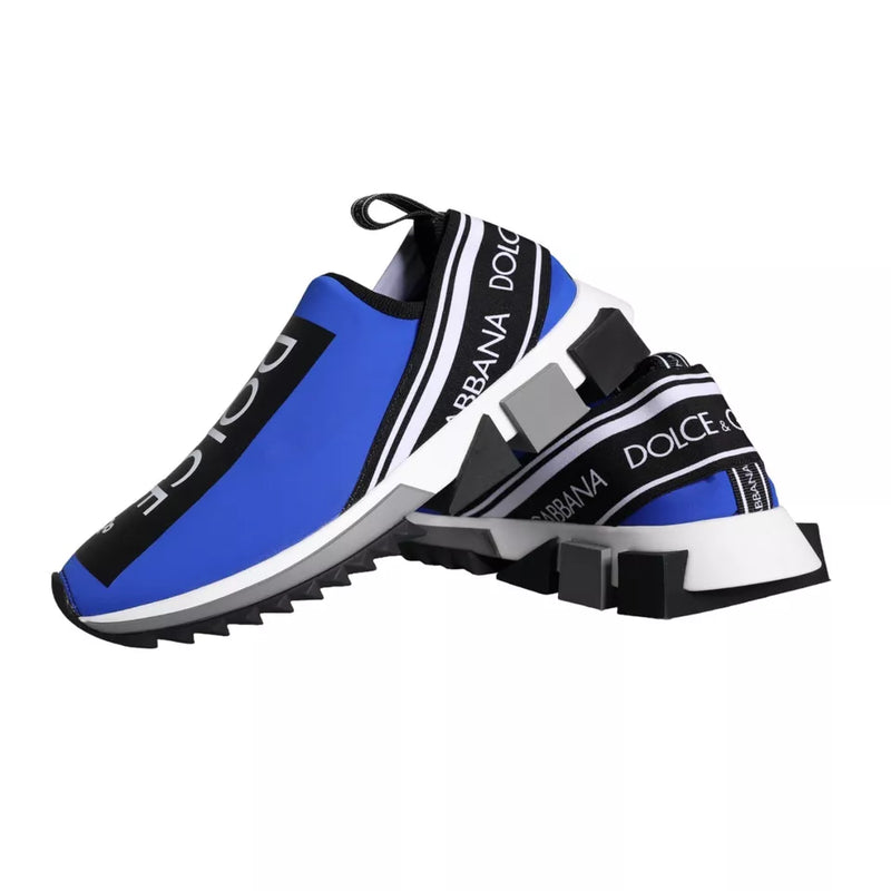 Dolce & Gabbana Blue Logo Low Top Sorrento Sneakers