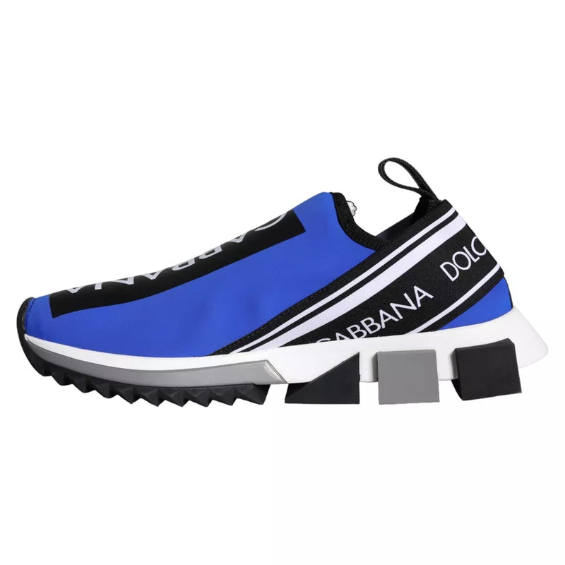 Dolce & Gabbana Blue Logo Low Top Sorrento Sneakers